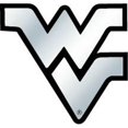 thumbnail image 1 of West Virginia Mountaineers Auto Emblem - Silver, 1 of 2