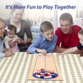 thumbnail image 4 of Jeu de Curling de Table, Ensemble de Jeu 3 en 1 de Curling, Quilles, Plateau de Shuffle, Tapis à Roulettes Double Face Facile à Installer, 10 Mini Quilles, 8 Rondelles de Curling, 4 of 6