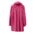 thumbnail image 5 of Veste Chaude en Fausse Fourrure Couleur Unie Mode Décontractée pour Femmes, 5 of 5