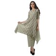 thumbnail image 1 of Moomaya Ensemble Kurti Kurta Pantalon pour Femmes Col Bateau Imprimé Robe 2 Pcs Tenue Ethnique, 1 of 6