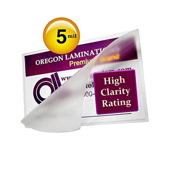 Qty 500 IBM Card Laminating Pouches 5 Mil 2-5/16 x 3-1/4 Laminator Sleeves