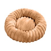 Round Dog Bed Pet Mat High Weight Straight Plush Pet Mat Long Hair Round Winter Warm Dog Bed Dog Mat Plush Dog Bed