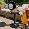 thumbnail image 3 of Costway 1600W Electric BBQ Grill with Warming Rack, Temperature Control & Grease Collector, 3 of 10