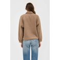 thumbnail image 2 of Blu Pepper Women's Mocha Snap Button Faux Fur Fleece Jacket, 2 of 5