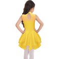thumbnail image 2 of Girls Shiny Rhinestones Sleeveless Figure Ice Skating Dress Ballet Lyrical Modern Dance Performance Yellow 6, 2 of 7
