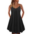 thumbnail image 2 of Fridja Womens and Casual Summer Multicolor Solid Color Beach Dress, 2 of 4