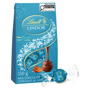 Lindt LINDOR Lait Caramel Sel de mer Truffes de chocolat, 150-Gram sac