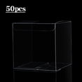 thumbnail image 2 of 50Pcs Clear Plastic Boxes for Gifts Pvc Packing Box Gift Packaging Transparent Candy Box Wedding Gift Boxes Party Favors, 2 of 8