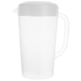 thumbnail image 1 of MasteelfCA Large Capacity Beverage Storage Container Heat Resistant Cold Water Jug Plastic Juice Pitcher Household Teapot Kettle with Lid (White), 1 of 8