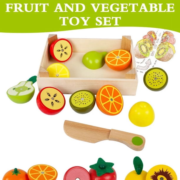 140 pièces coupe uits légumes semblant jouer enfants cuisine jouets Miniature sécurité alimentaire ensembles éducatif classique jouet pour enfants