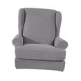 thumbnail image 3 of Armrest-armrest chair -part wingback sofa, slip cover gray Grey, 3 of 7