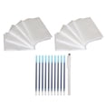 thumbnail image 1 of 10 Sheets White Carbon Transfer Paper Inch Tracing Paper Carbon Copy Paper with Embossing Tracing Dotting Tools with Pens 10PCS Transfer Pencil, 1 of 8