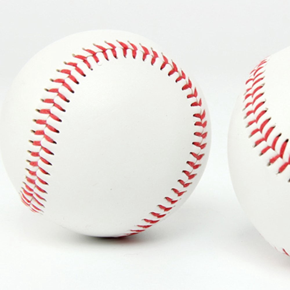 AMERTEER Balles d'Entraînement de Baseball 5 Pcs Rondes Blanches Impact Réduit pour Débutants Adultes Pratique Intérieure 2.8x2.8in
