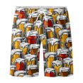 thumbnail image 1 of Men Loose Short Trousers  Drawstring Casual Party Street Sports Pants Beach Pool Summer Trousers, 1 of 4