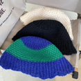 thumbnail image 3 of LinYooLi Autumn Winter Knitted Bucket Hat Women's Patchwork Contrast Fisherman Hats Outdoor Female Foldable Basin Caps Gorros, 3 of 6
