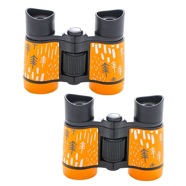 TIELUTT Lot de 2 Jumelles pour Enfants Garçons Filles 4x30 Haute Résolution Véritables Jumelles Compactes Sangle de Cou Observation des Étoiles Robuste Filet pour Cerf 10x50 Jumelles pour Enfants en Vrac Jumelles Compactes
