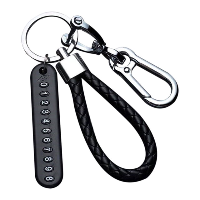 AMERTEER Car Key Chain Lanyard Pendant Anti-Losts Number Plate Key Chain Personality Keychain Men And Women