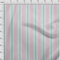 thumbnail image 2 of oneOone Cotton Cambric Fabric Multicolor Stripe Printed Craft Fabric BTY 56 Inch Wide, 2 of 3
