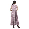 thumbnail image 4 of Moomaya Robe Chemise Longue Femmes Imprimée Sans Manches Robe d'Été Chemise à Boutons, 4 of 4