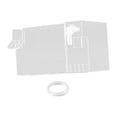 thumbnail image 4 of Yinanstore Aquarium Fish Tank Filter Accessory Transparent Waterfall Turtle Tank Water Purifier Aquarium Filter Box for Small Fish Tanks Clear 18x10.5x10cm, 4 of 8