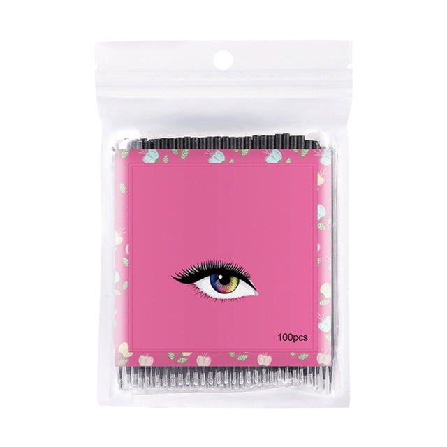 fastboy Eyelashes Extension Micro Applicator Brush Double-Headed Swab Cotton Microbrush Black