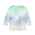 thumbnail image 4 of MeetoTime Haut à Manches 3/4 pour Enfants Décontracté Imprimé Teinture sur Nœuds Col Rond Pull de Base pour Garçons Filles 3-14 Ans Vêtements pour Enfants, 4 of 4