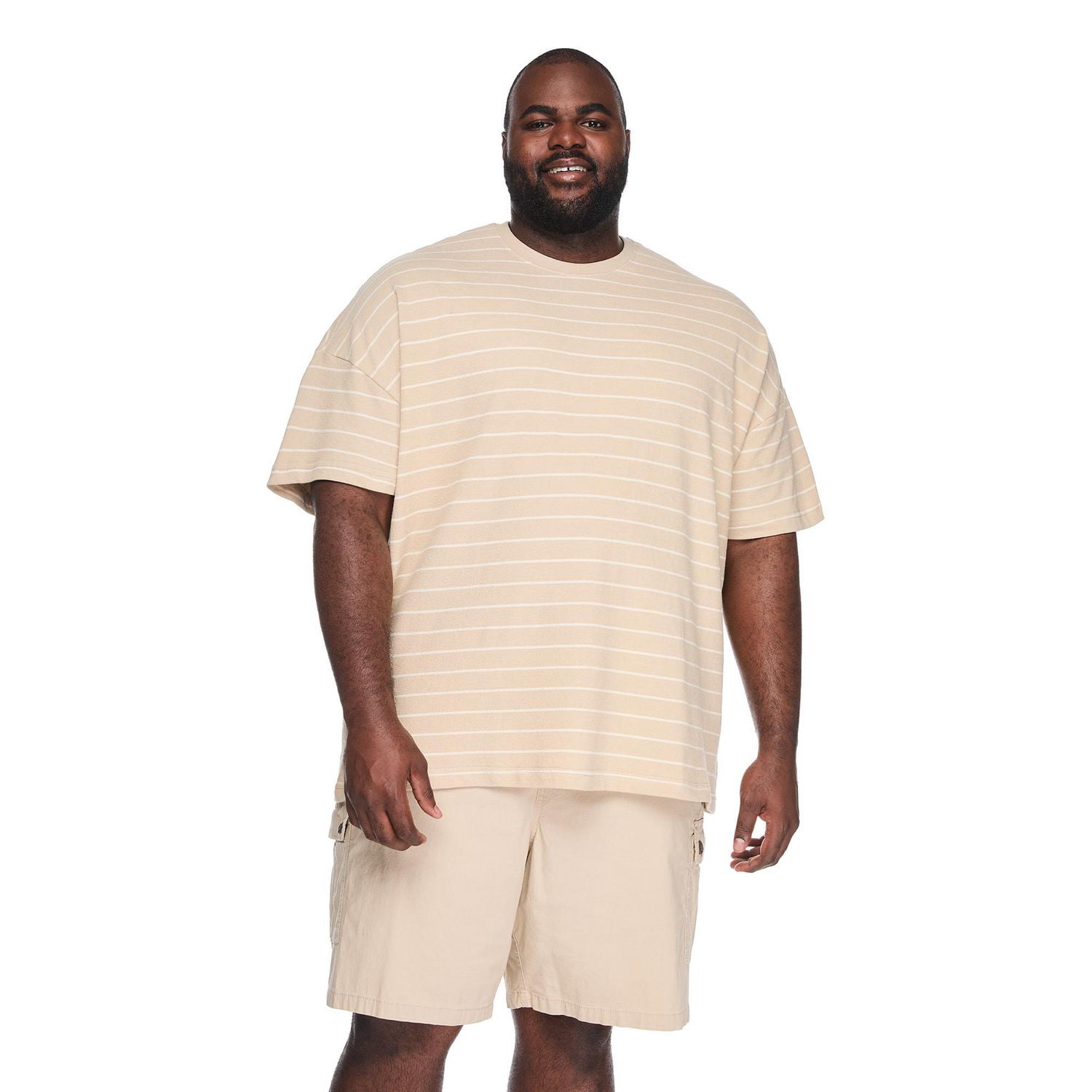 T-shirt ample à rayures George Plus pour hommes
