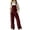 Wine, variant on XZNGL Corduroy Overalls Women Vintage Wide Leg Bib Jumpsuit with Pockets Adjustable Strap Casual Fall Winter Workwear Romper Pants