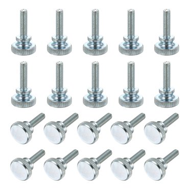 Uxcell M5 x 18mm Knurled Thumb Screws, 20Pcs Metric Knurled Head Bolts Thumb Screw with Shoulder Grip Knobs Fasteners Tighten Thread Fasteners for TV Monitor Mount