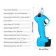 thumbnail image 4 of Portable Cordless Electric Pruning Shears Rechargeable Battery Powered Tree Branch Pruner Garden Clippers 25mm Cutting Diameter ,Easy to Use, 4 of 7