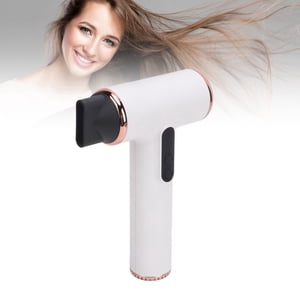 Compact Hair Blow Dryer, USB Rechargeable Cordless Hair Dryer Safe 15000mAh 3 Speeds with Digital Screen for Kids for Outdoor