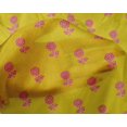 thumbnail image 4 of oneOone Silk Tabby Fabric Floral Block Print Fabric By The Yard 42 Inch Wide, 4 of 4