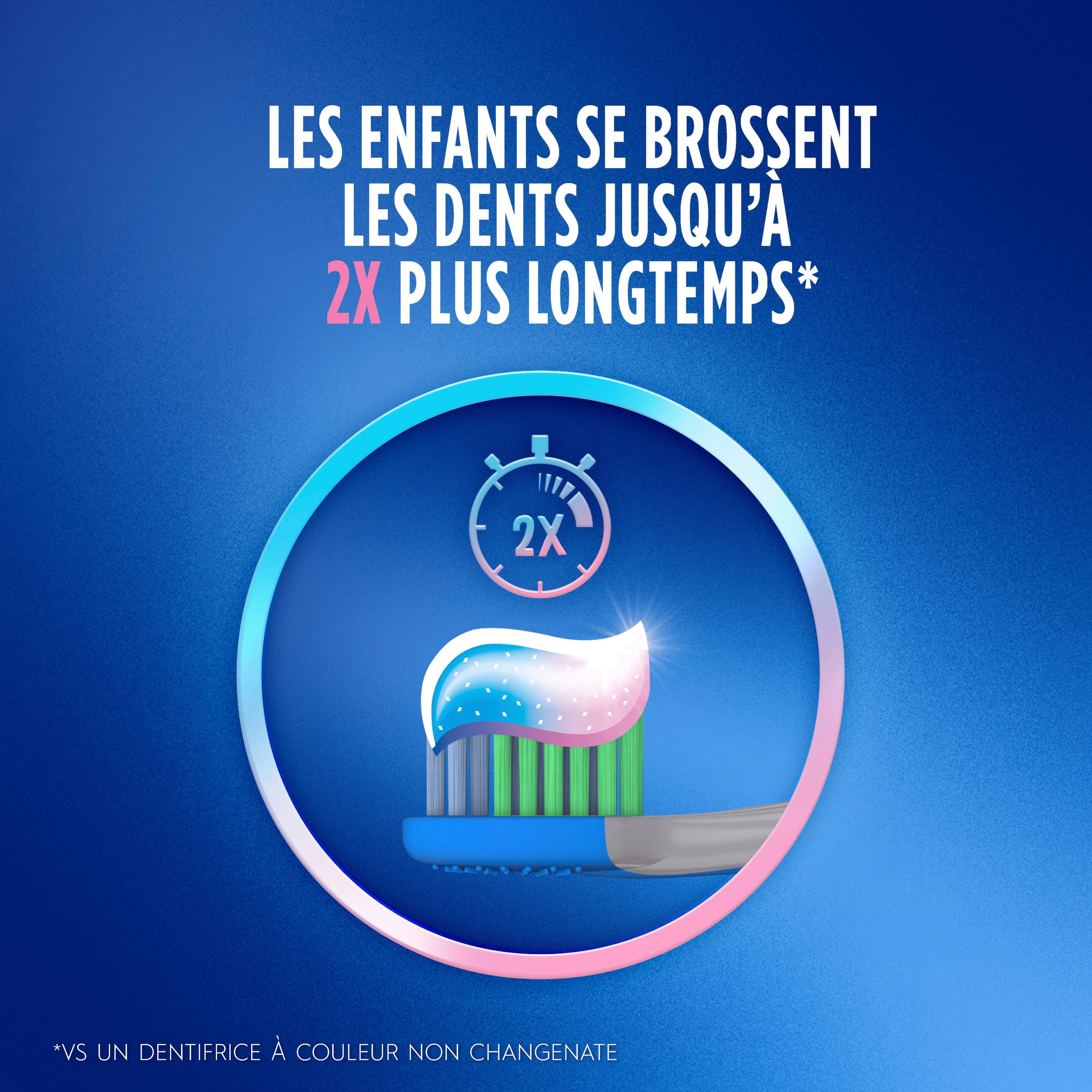 Dentifrice au fluorure Crest avancé pour enfants, saveur de fraise, 85mL