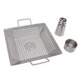 thumbnail image 2 of Beer Can Chicken Roasting Pan, Stainless Steel Healthy Prevent Sticking Beer Can Chicken Holder Multifunctional With 2 Handle For Grill, 2 of 8