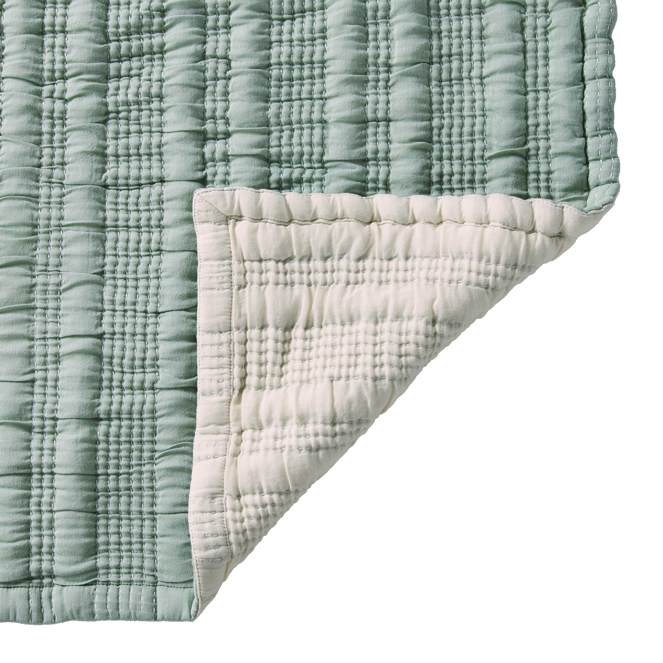 Better Homes & Gardens Cotton Blend Matelassé Green Double/Queen couverture, 1 Piece