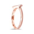 thumbnail image 4 of 1/10Ct Bar Diamond Ring 10K Rose Gold Women's Stackable Wedding Band, 4 of 4