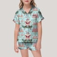 thumbnail image 2 of WEAIXIMIUNG Pajamas For Children Shirt And Pant Matching Set Sleepwear Set With Pockets For Christmas 2-3 Years, 2 of 4