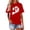Women (Red), variant on Crew Neck Shirts For Couples Matching Valentine's Short Sleeve T Shirt Fashion Heart Print Casual Breathable Comfy Soft His And Her Basic Tee Vacation Clothes Black M