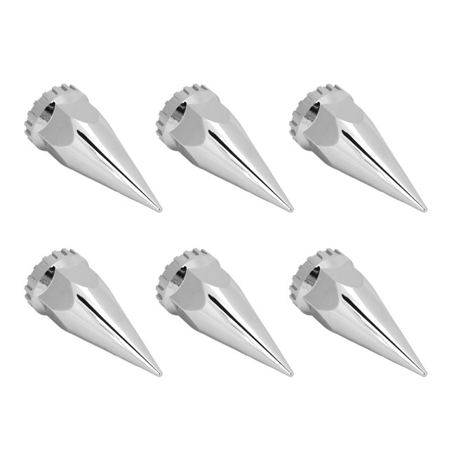 Spiked Lug Nut Cover, Chrome Lug Nut Caps, ABS Material, Stylish Appearance, Versatile Compatibility, Fit Most Trucks and Trailers