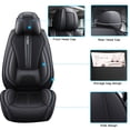 thumbnail image 3 of Maidao Car Seat Covers Full Set for Hyundai for Azera 2006-2017 5 Seats Front Rear Cushion Protector with Pillow Black, 3 of 7