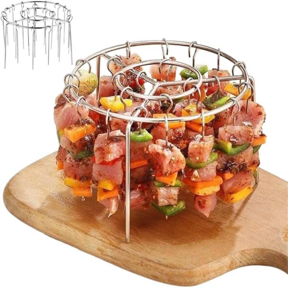 Feltree Household Stainless Steel Vertical Circular Airss Fryer Barbecue Grill