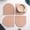 Pink, variant on Silicone Trivet, Staron Reusable Heat Resistant Table Mat, 5.9 x 5.9 Inch Non-Slip Kitchen Counter Protector for Hot Pots Bowls Cups, Orange