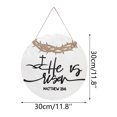 thumbnail image 3 of Agiferg He Is Risen Panneau de Pâques Décoration de Porte d'Entrée Suspension de Porte Printemps Decor Home Decor, 3 of 3