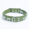 thumbnail image 4 of ROTTERDAM BONES Leather Dog Collar Single- Row Bones, 4 of 4