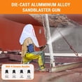 thumbnail image 3 of Yiwa Sand Blasting Machine, Air-Powered Sand Blaster Kit with 4 Ceramic Nozzles and Oil-Water Separator, Operates at 60-110 PSI for Versatile Surface Preparation, 3 of 8