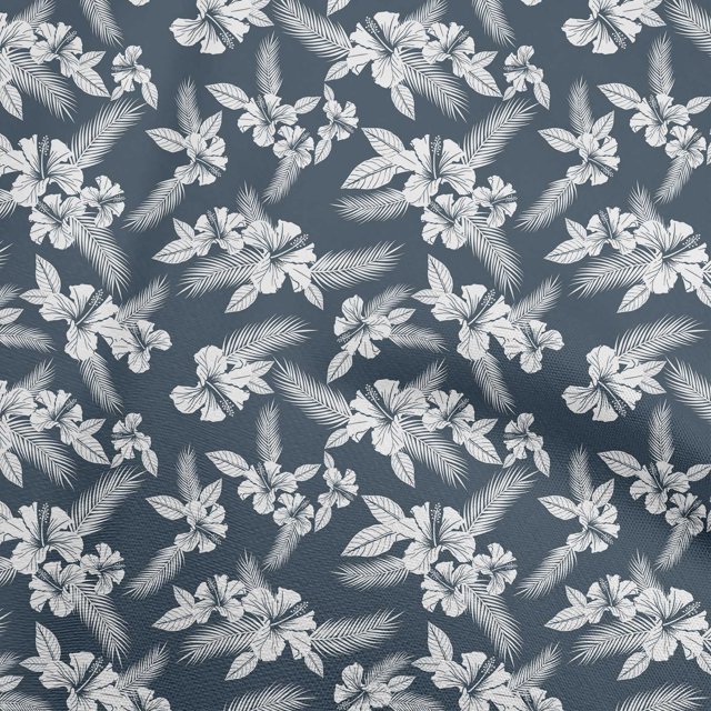 oneOone Georgette Viscose Teal Blue Fabric Tropical Sewing Craft Projects Fabric Prints By Yard 42 Inch Wide