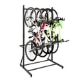 thumbnail image 2 of GloryStar Freestanding Bike Rack for 5 Bicycles, Vertical Indoor Storage with Adjustable Height, Heavy Duty Steel, 300 Lbs Capacity, 2 of 9