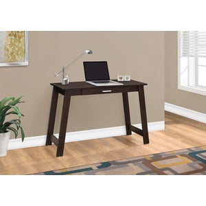 Monarch Specialties Computer Desk, Home Office, Laptop, Storage Drawers, Work, Laminate, Brown, Contemporary, Modern