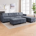 thumbnail image 2 of Puremind U Shaped Sectional Couch, 8 Seater Modular Sectional Sofa with Storage Ottoman and Adjustable Armrests for Living Room, Dark Gray, 2 of 8