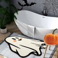 thumbnail image 2 of Halloween Carpet Cozy Sheepskin Bathroom Rug Non Water Absorption Soft Family Goblin Themed Floor Mat, 2 of 6